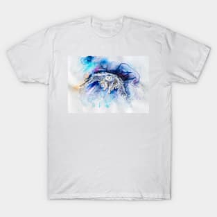 Snowy owl hunting T-Shirt